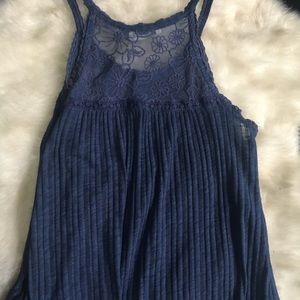 Blue tank top blouse! $10